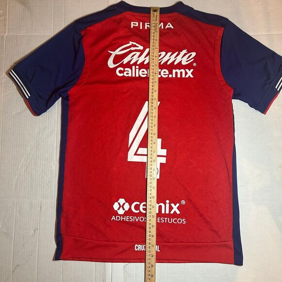 Cruz Azul Pirma 3rd Jersey Red Navy 2023/24 Size L Cemento Caliente Liga Mexico - Picture 6 of 7